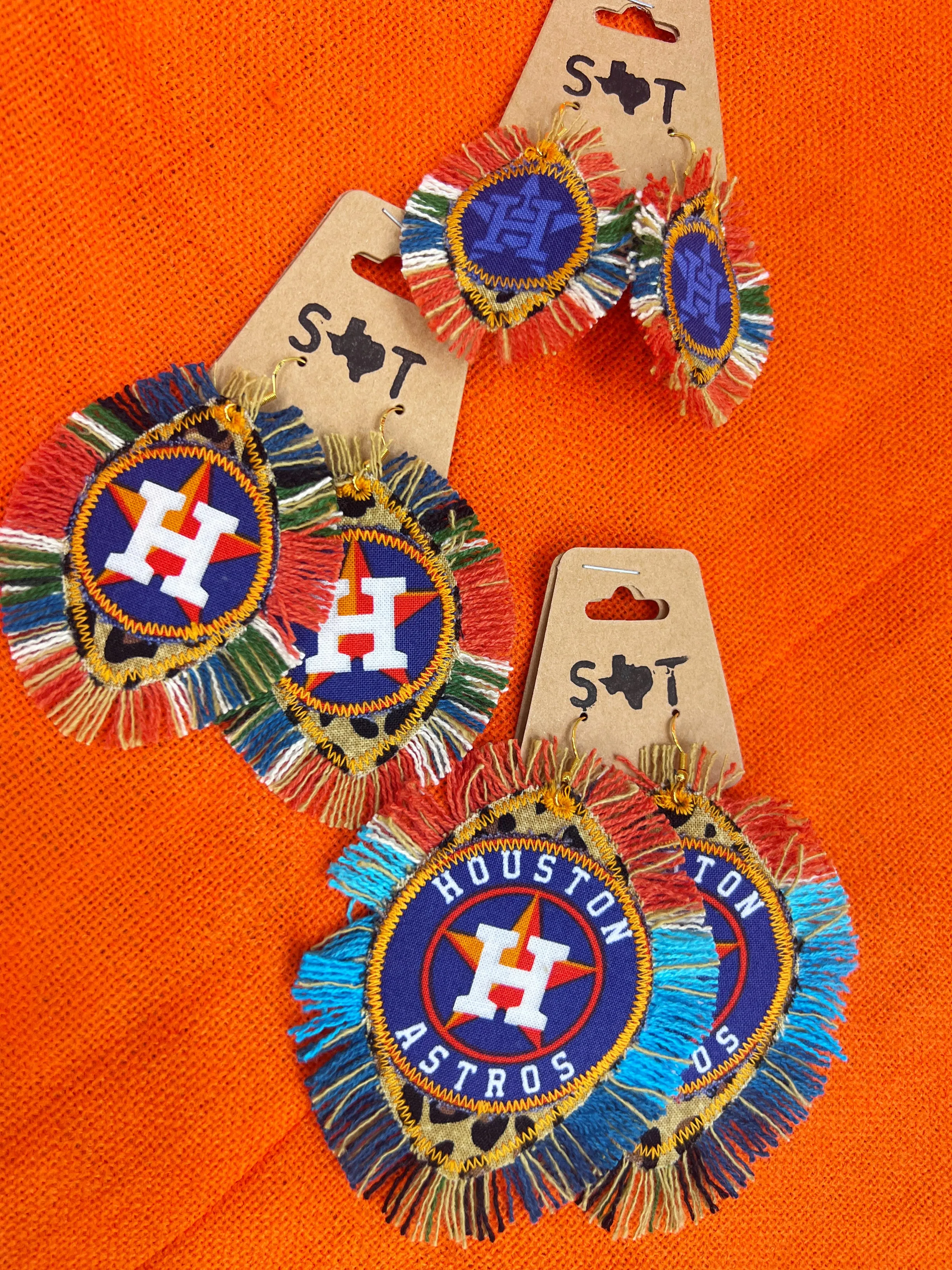 Sweet Serape Leopard HTOWN Earrings [3 sizes]