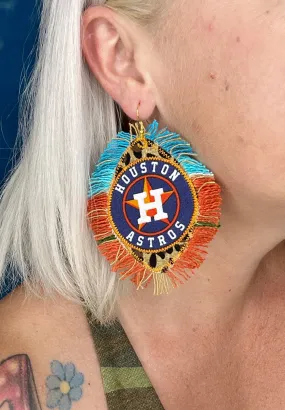 Sweet Serape Leopard HTOWN Earrings [3 sizes]