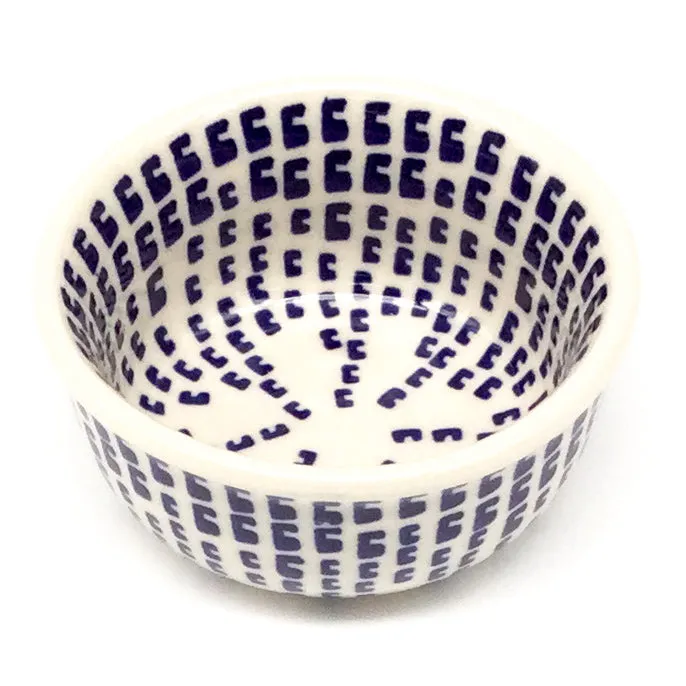 Tiny Round Bowl 4 oz in Blue Rain