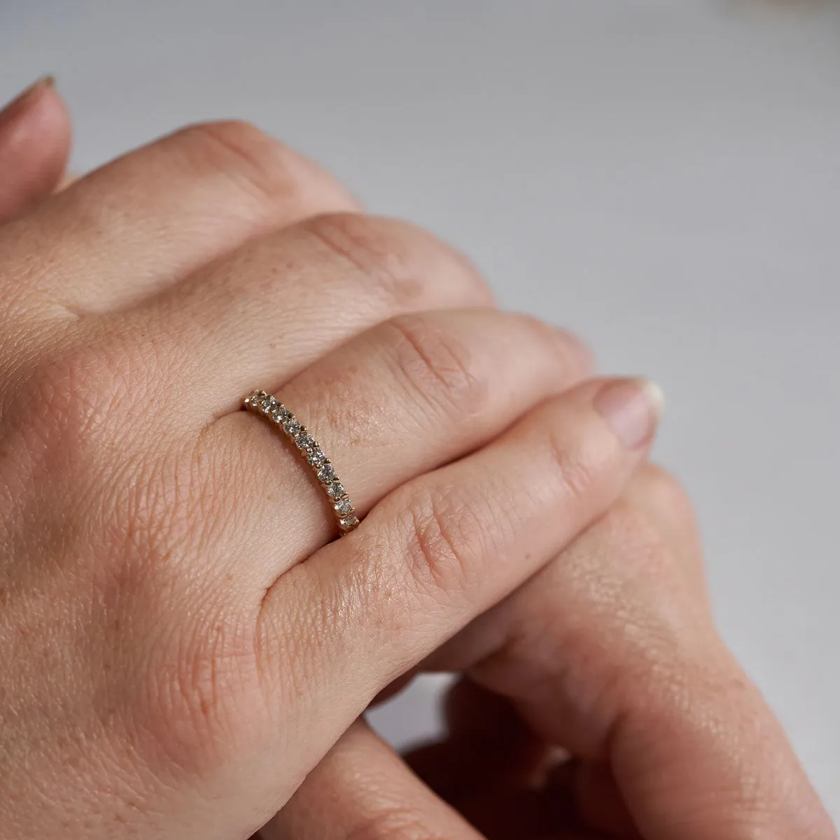 Tomorrow Lab-Grown Diamond Eternity Ring - 14k White Gold Polished Band