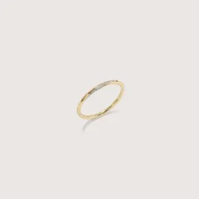 Twisted Diamond Thread Ring