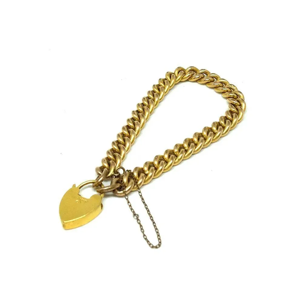 Vintage 1940s Gold Chain Bracelet