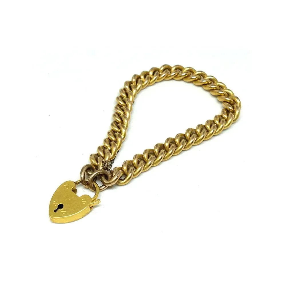 Vintage 1940s Gold Chain Bracelet